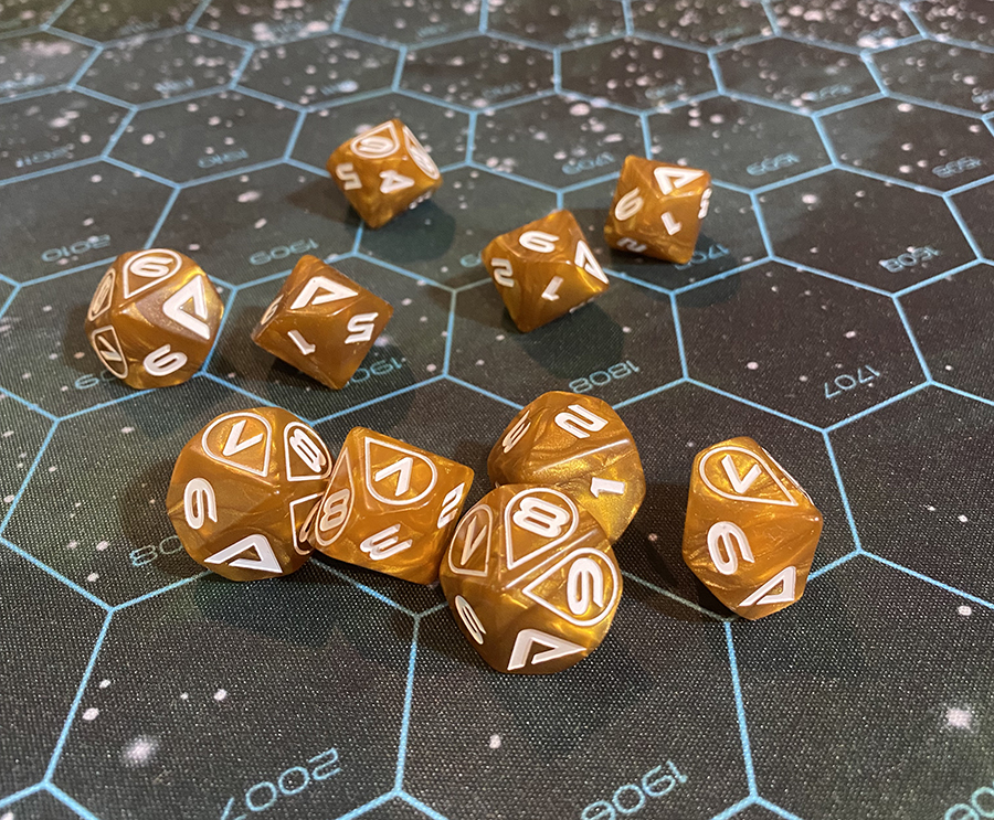 Terran Commonwealth Dice Set